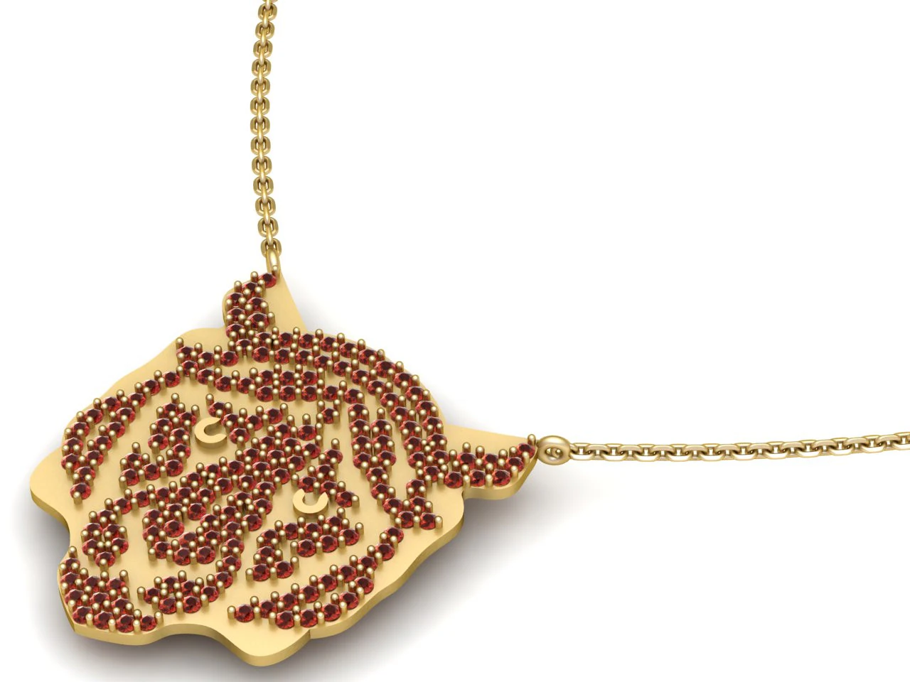 Tiger Head Necklace Pendant 3D Printable Jewelry Model Description 3D Print Model .c4d .max .obj .3ds .fbx .stl .blend