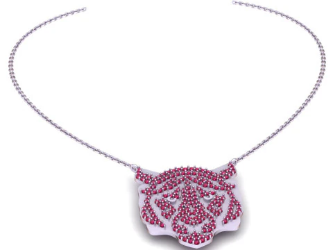 Tiger Head Necklace Pendant 3D Printable Jewelry Model Description 3D Print Model