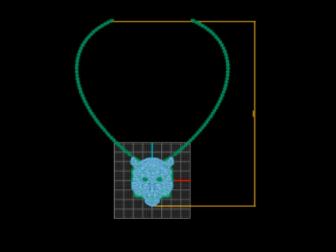 Tiger Head Necklace Pendant 3D Printable Jewelry Model Description 3D Print Model