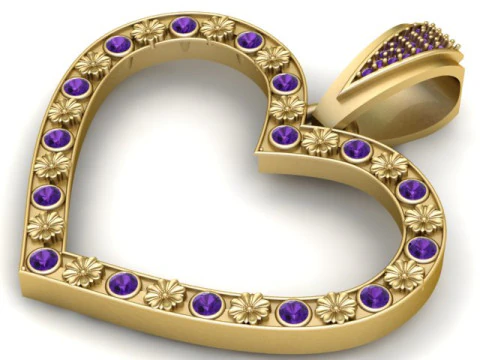 Diamond Setting Layout Map Round Cut Stone Placement for Custom Jewelry Design 3D Print Model