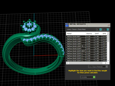 Elegant Floral Diamond Ring Curved Band Pav Setting 3D Printable Jewelry Model 3D Print Model