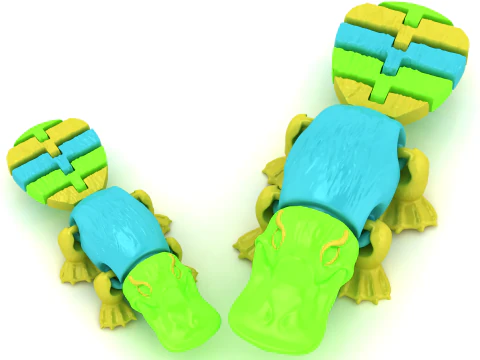 Cute Hippo Puzzle Toy 3D Printable 3D Print Model