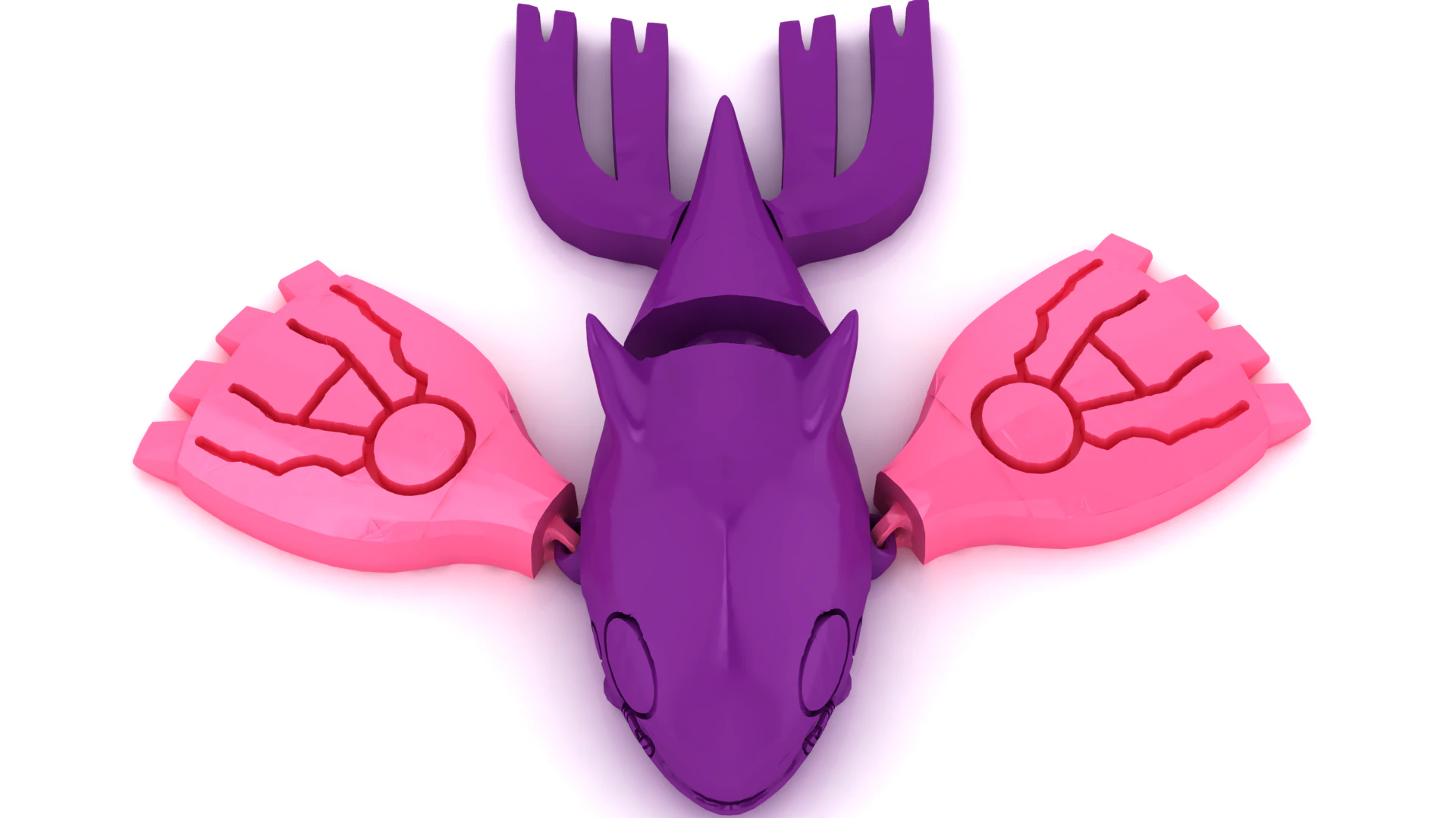 Articulated Fantasy Squid Creature 3D Printable 3D Print Model .c4d .max .obj .3ds .fbx .stl .blend 