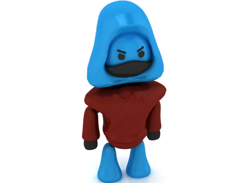 3D Printable Hooded Character Toy Model 3D Print Model