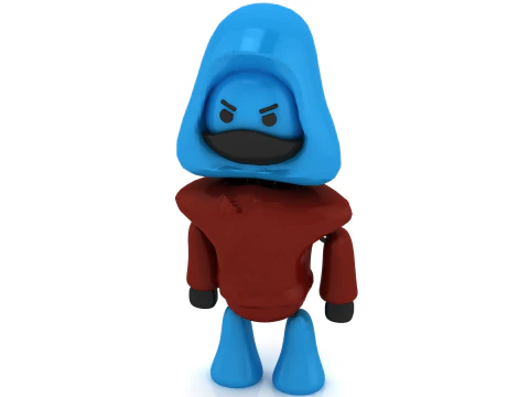 3D Printable Hooded Character Toy Model 3D Print Model