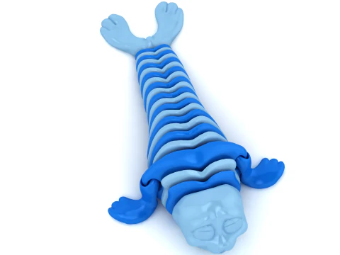 3D Printable Stylized Skeleton Creature Model 3D Print Model