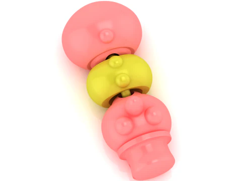 3D Printable Colorful Toy Stack Model 3D Print Model