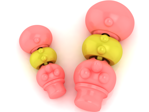 3D 印刷可能なカラフルなおもちゃのスタック モデル 3Dプリントモデル