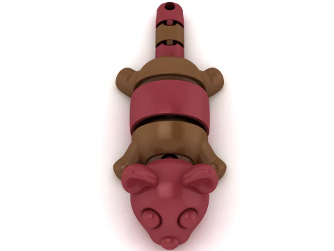 3D Printable Cute Bear Toy Model 3D Print Model