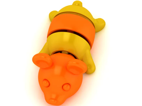 3D Printable Colorful Bear Toy Model 3D Print Model
