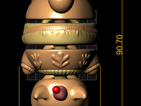 3D Printable Cute Cat Toy Model 3D Print Model