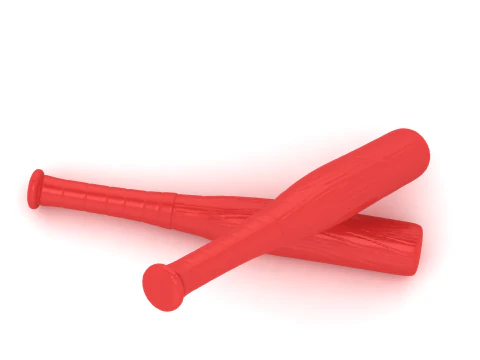 3D Printable Baseball Bat Model 3D Print Model