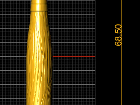 3D Printable Baseball Bat Model 3D Print Model
