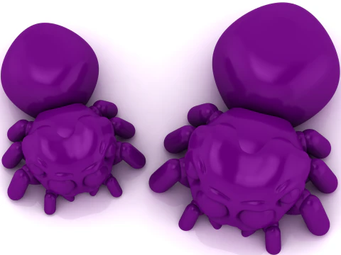 Cute Chibi Spider Toy 3D Printable 3D Print Model