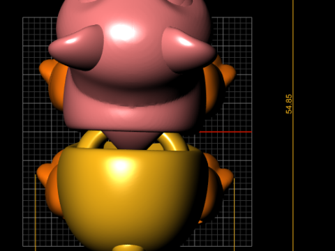 Cute Cartoon Cat 3D Printable 3D Print Model