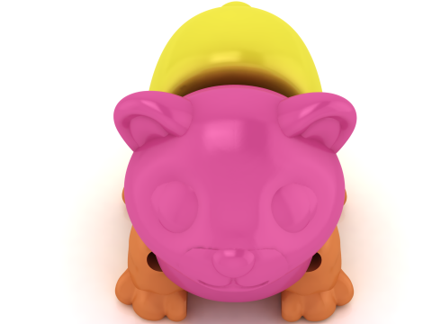 Cute Cartoon Cat 3D Printable 3D Print Model