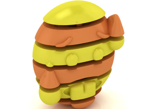 Colorful Stackable Critter 3D Printable 3D Print Model