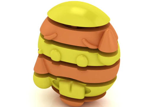 Colorful Stackable Critter 3D Printable 3D Print Model