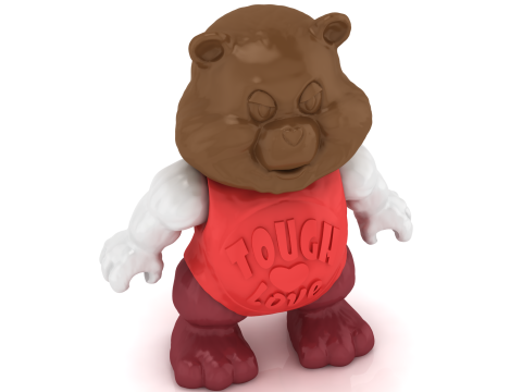 Tough Love Bear 3D Printable 3D Print Model