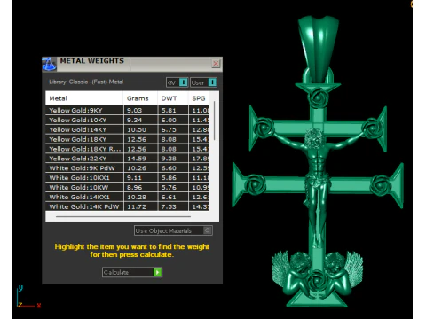 Ornate Crucifix Pendant with Angels 3D Printable Religious Jewelry Model 3D Print Model