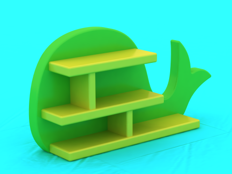 卡通叶架 3D 打印模型