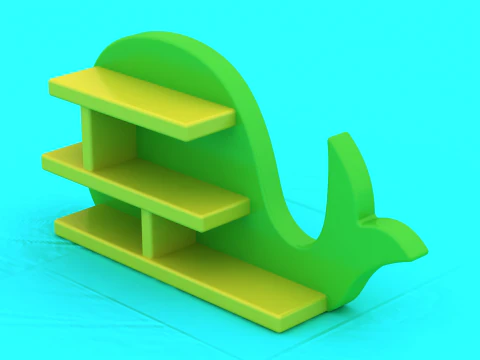 Cartoon Leaf Shelf 3D Print Model