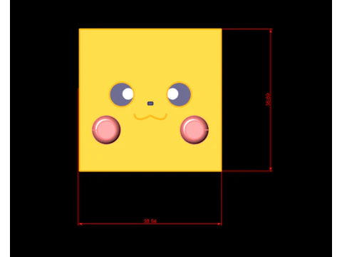 Cute Cartoon Cube Planter 3D Print Model