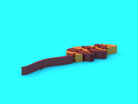 Стилізована сегментована істота 3D Принт Модель