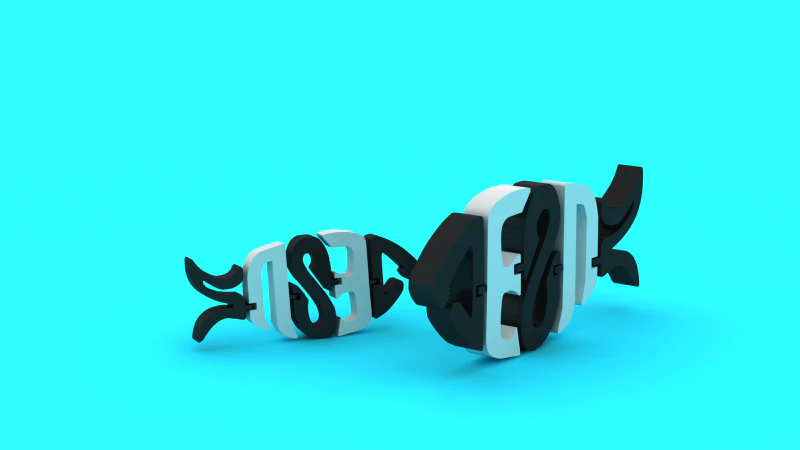 Typografie Vis 3D printmodel .c4d .max .obj .3ds .fbx .stl .blend 