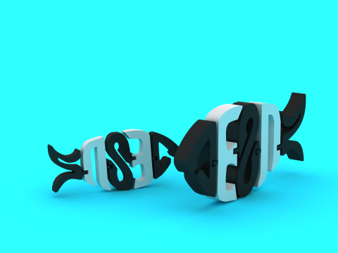 Типографіка риби 3D Принт Модель