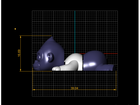 Cute Baby Gorilla 3D Print Model