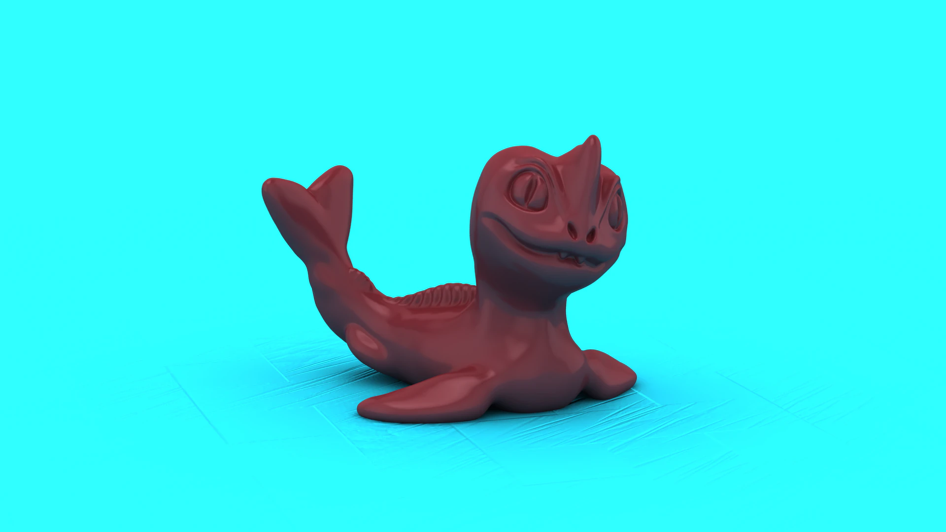 Cute Baby Dragon 3D Print Model .c4d .max .obj .3ds .fbx .stl .blend