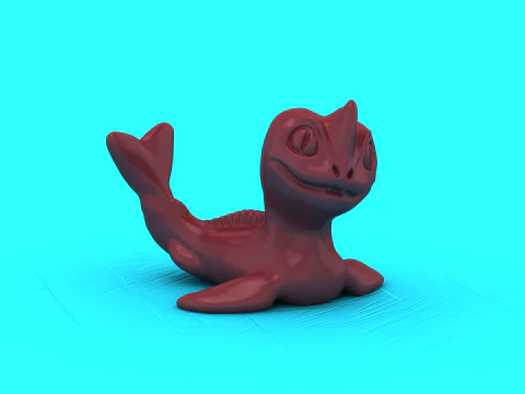 प्यारा बच्चा ड्रैगन 3D प्रिंट मॉडल