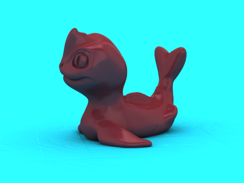 Niedlicher Babydrache 3D Druckmodell