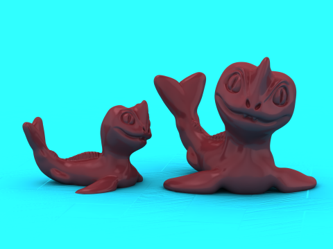 Niedlicher Babydrache 3D Druckmodell