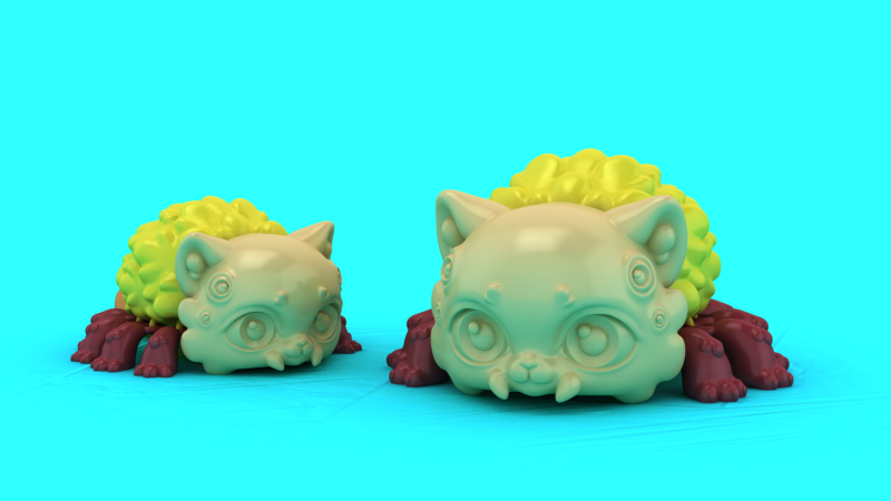 Cute Fantasy Creature 3D Print Model .c4d .max .obj .3ds .fbx .stl .blend