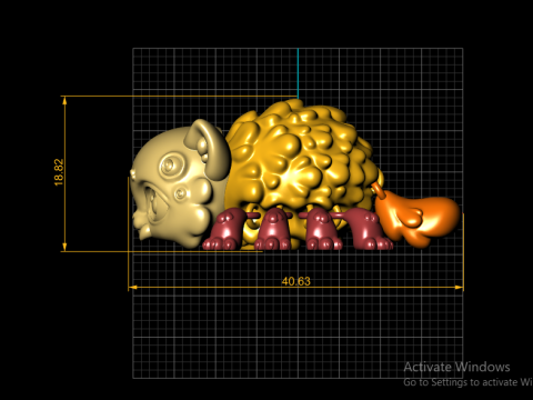 Cute Fantasy Creature 3D Print Model