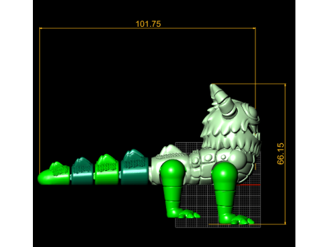 Cute Horned Monster Figurine 3D Printable 3D Print Model