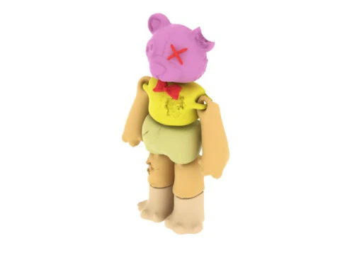 Estatueta de boneca de pel&uacute;cia fofa e assustadora para impress&atilde;o em 3D Modelo de Impressão 3D