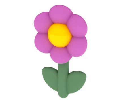 Cute Flower Figurine 3D Printable 3D Print Model