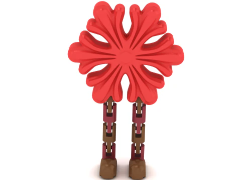 Flexi Walking Autumn Tree Articulated Fantasy Fidget Toy 3D Print Model