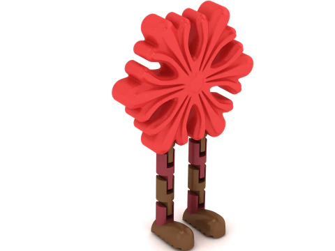 Flexi Walking Autumn Tree Articulated Fantasy Fidget Toy 3D Print Model