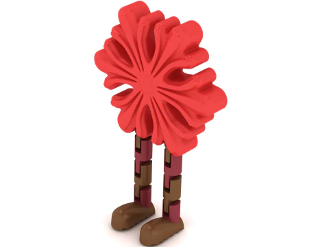 Flexi Walking Autumn Tree Articulated Fantasy Fidget Toy 3D Print Model