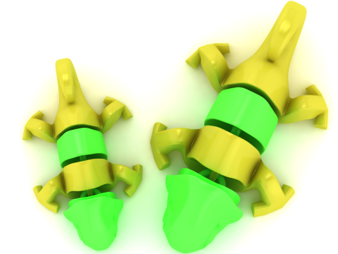 Articulated Print-in-Place Insect 3D Print Model