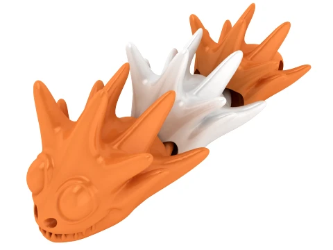 Spiky Dragon Articulated 3D Print Model