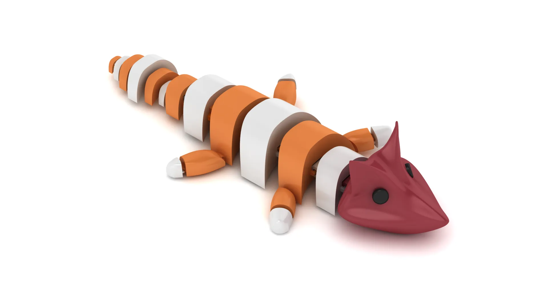 カクレクマノミのフレキシブルおもちゃ 3Dプリントモデル .c4d .max .obj .3ds .fbx .stl .blend 