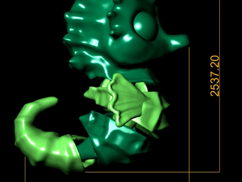 See Hours Character Figure 3D Print Model