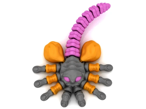 蝎子生物人偶 3D 打印模型