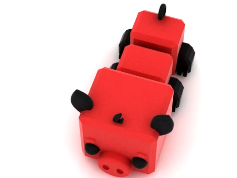 Pig Toy Figure 3D Print Model