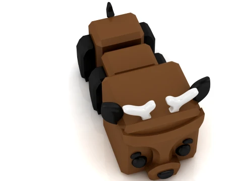 Deer Duo Figure 3D Print Model